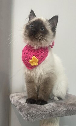 Crochet Cat Bandana