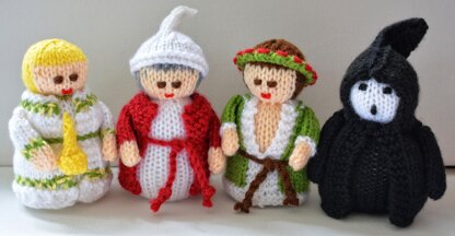 Scrooge Christmas Carol Dolls Knitting Pattern - Toy Knitting Pattern