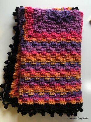 Basket Weave Granny Square Blanket