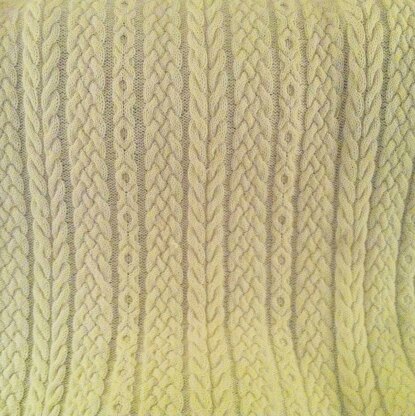 Irish Wedding Aran Afghan