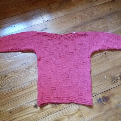 LUCIANA, lovely rustic jumper for girls