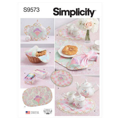 Simplicity Tabletop Accessories S9573 - Paper Pattern, Size OS (One Size Only)