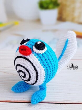 Pokemon PoliWag amigurumi toy