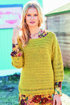 Crochet Jacket and Sweater in Stylecraft Linen Drape - 9632 - Downloadable PDF