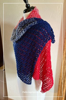 Liberty's Embrace Rectangle Shawl