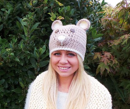 Crochet hat pattern ' Brown bear'
