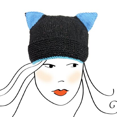 Steffi's Cool Cat Hat Adult - knitting pattern