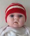 Scotty - Babies 8ply striped ridged beanie