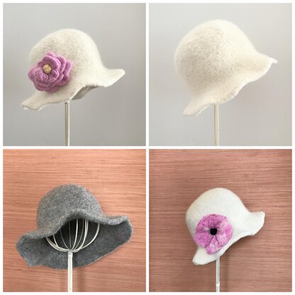 Boho Felted Hat