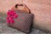 Cherry crochet purse