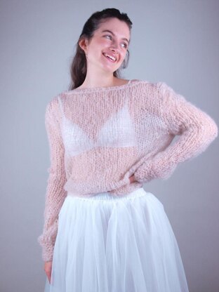 Mohair knit sweater