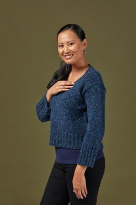 1243 Kalahari -  Jumper Knitting Pattern for Women in Valley Yarns Taconic by Valley Yarns