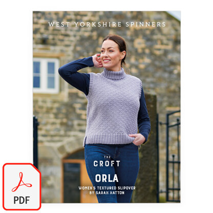 Orla Women's Textured Slipover By Sarah Hatton in West Yorkshire Spinners - WYS1000273 - Downloadable PDF