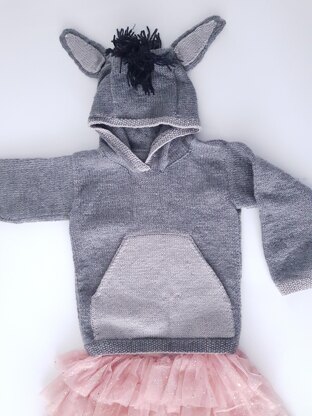 Little Donkey Hooded Sweater