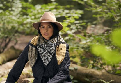 Mosaic Shawl in Rowan Felted Tweed PDF