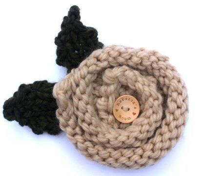 Chunky Headband with Flower