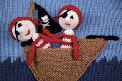 Pirate Boat Sweater and Finger Puppets