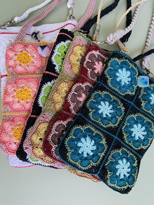 African Flower Cell Phone Bag