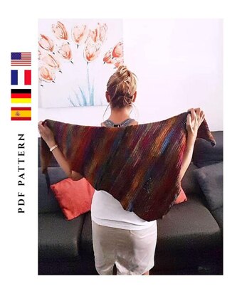 Asymmetrical Wrap Shawl