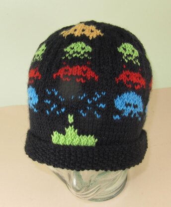 Retro Space Invaders Beanie Hat