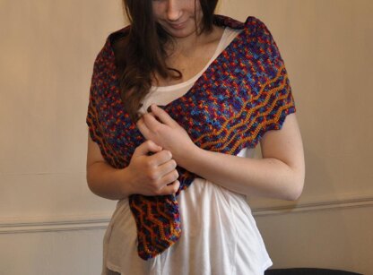 Ripple shawl
