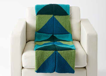 Mountaintop Knit Blanket in Caron One Pound - Downloadable PDF