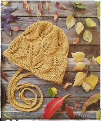 Fall Leafs Lace Bonnet