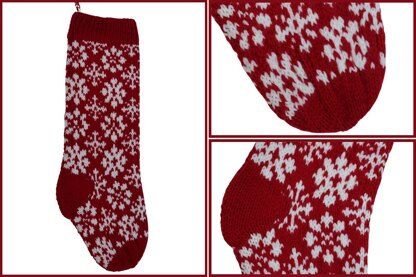 Snowflake Flower Stocking