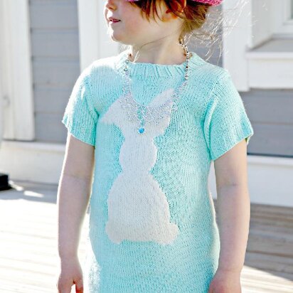 Cara de Cottontail knitted dress pattern
