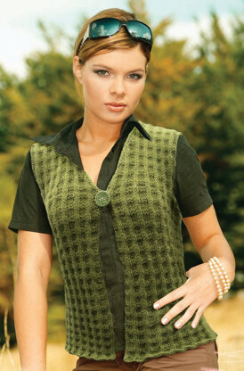 Corrugated Vest in Knit One Crochet Too Brae Tweed - 1722