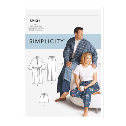 Simplicity Unisex Sleepwear S9131 - Sewing Pattern
