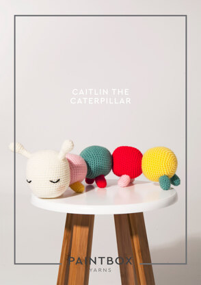 "Caitlin the Caterpillar" - Amigurumi Crochet Pattern For Toys in Paintbox Yarns Simply DK - DK-CRO-TOY-003