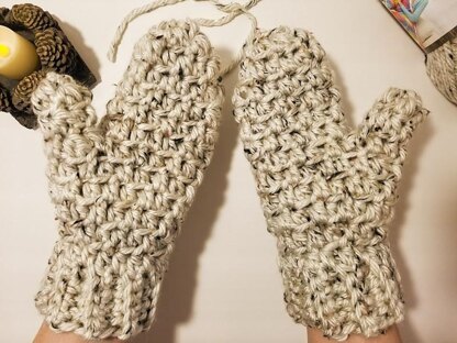 Aspen Tweed Mittens