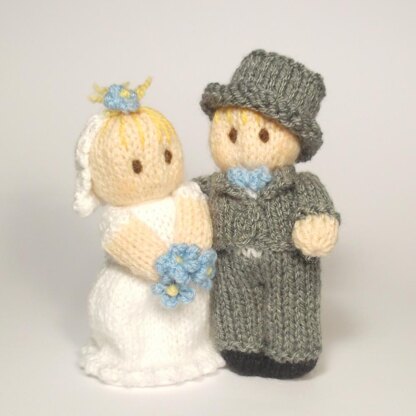 Bride and Groom Wedding Bitsy Baby Dolls