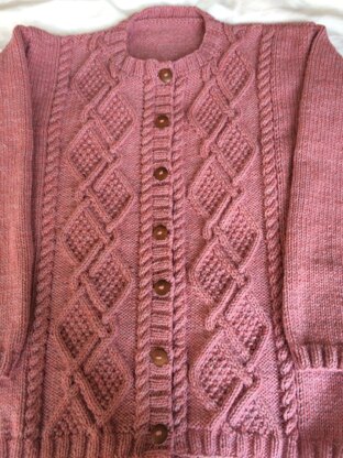 Ladies Aran cardigan