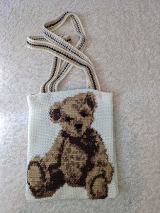 Teddy bear tote bag