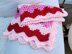 Strawberry Ripple Baby Blanket Afghan