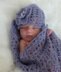 Mohair Lace Baby Blanket and Hat Set