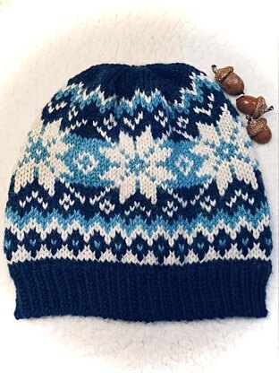 Graphic Selbu Knit Hat