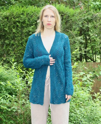 Petrol Lace Cardigan