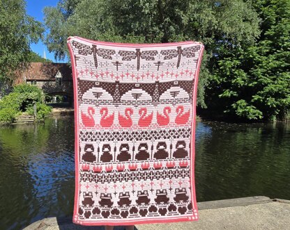 Waterside - Overlay Mosaic Crochet blanket