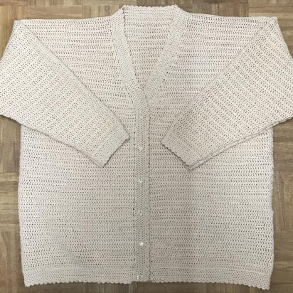 Easy Lady's Crochet Cardigan Pattern