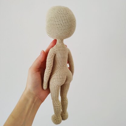 Doll body base amigurumi pattern 