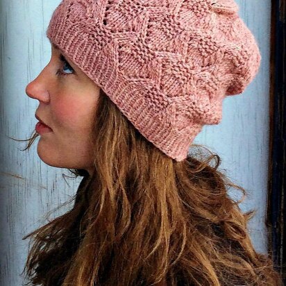 Ribbons and Chrysanthemums Hat - knitting pattern