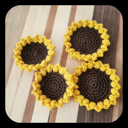 Sunflower Coaster Set