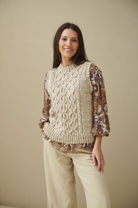 Sweater and Tank Top in King Cole Merino Blend DK 50g - P6284 - Leaflet