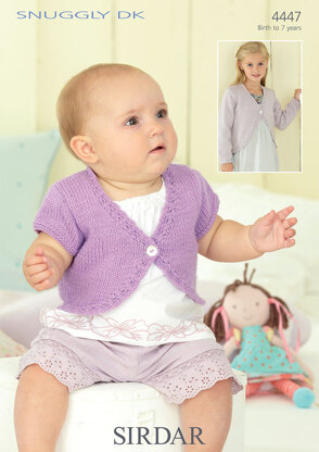 Long and Short Sleeved Boleros in Sirdar Snuggly DK - 4447 - Downloadable PDF