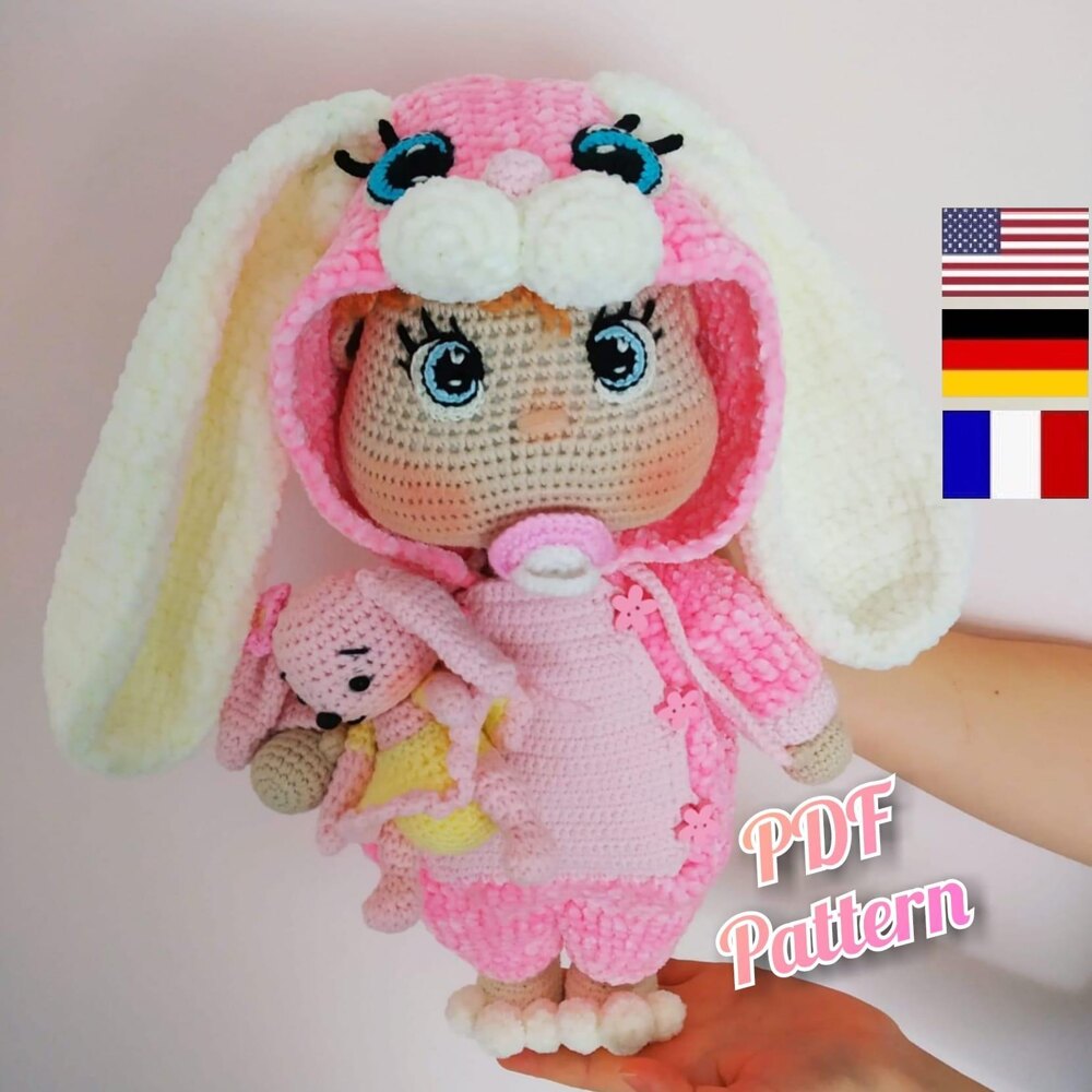 WEDNESDAY. Amigurumi Doll Pattern. Crochet doll. PDF in English.