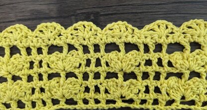 Canary Yellow Butterfly Crochet Top