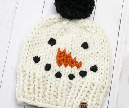 Snowman Pompom Hat